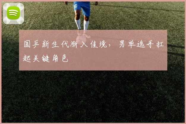国乒新生代渐入佳境,男单选手扛起关键角色 - 虎扑体育推荐
